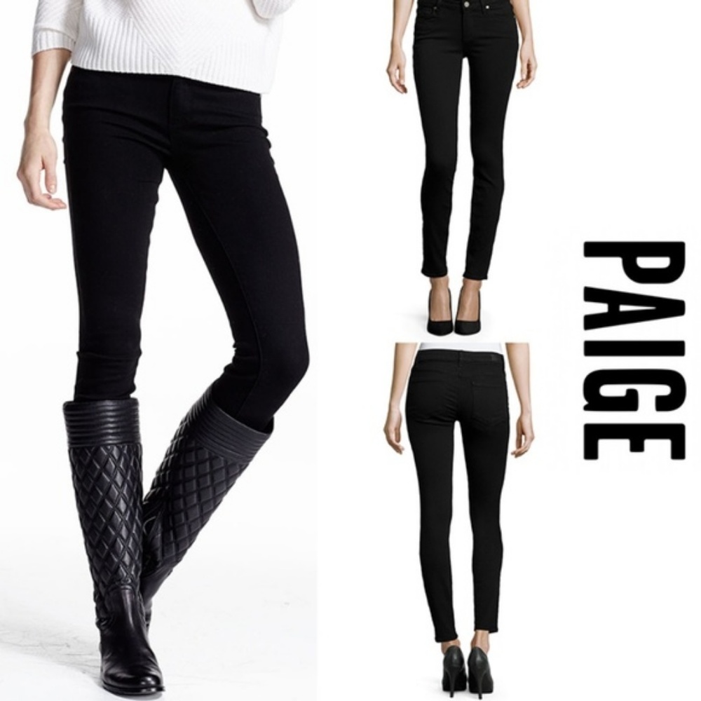 Anthropologie Paige Black Skinny Jeans 25